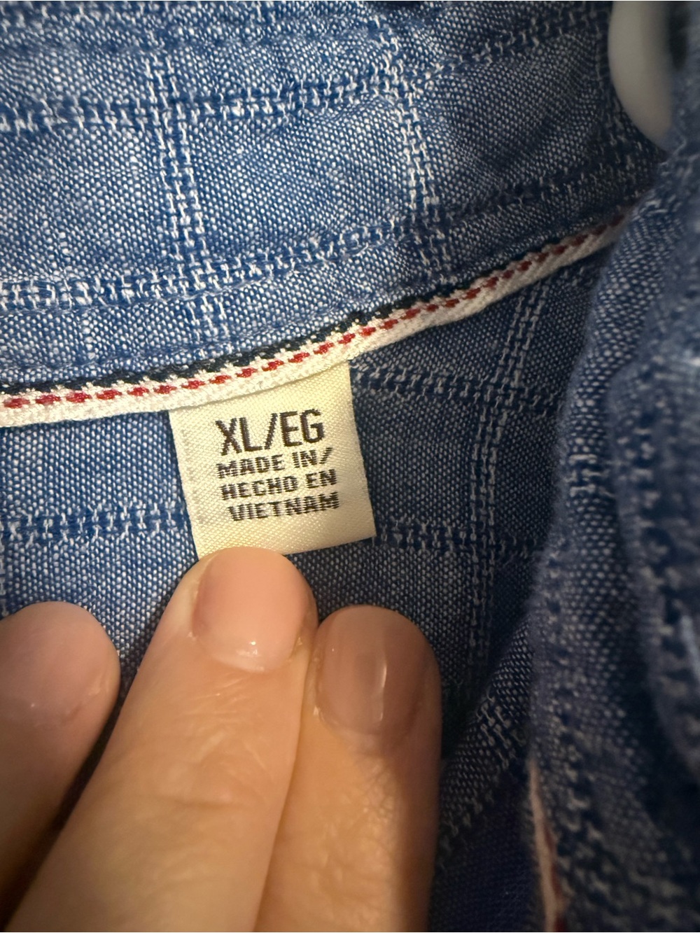 Original Weatherproof Vintage Blue Short-Sleeve Button-Up Shirt - Picture 3 of 8